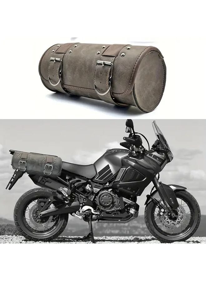 Retro Color Motorcycle Hanging Bag Waterproof Front Frame Tool Storage Adjustable Strap - Image 5